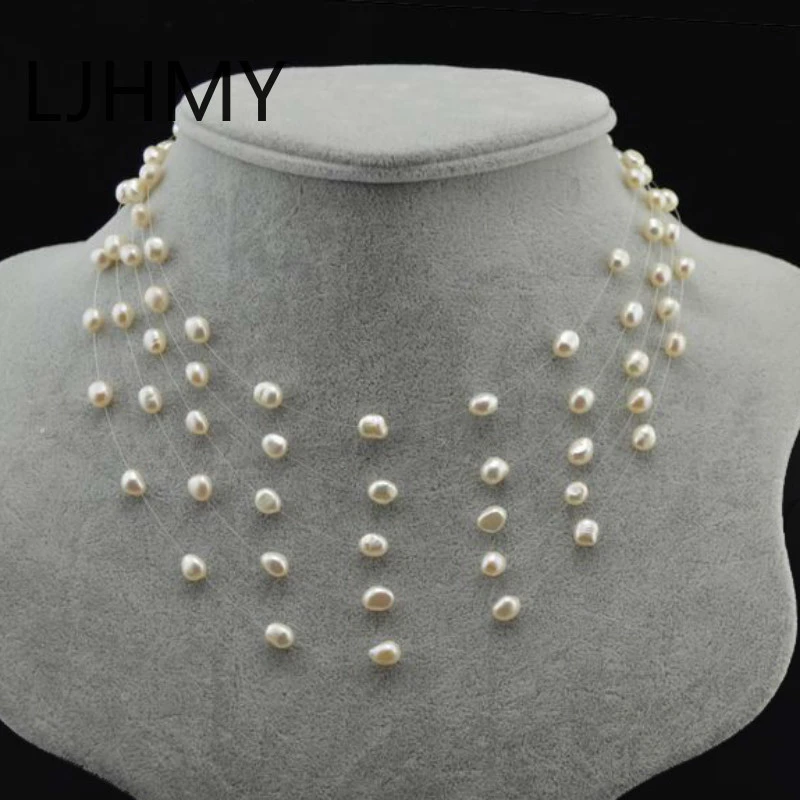 Wedding Necklace | Collares - Multi-layer Pearl Wedding Party Trendy