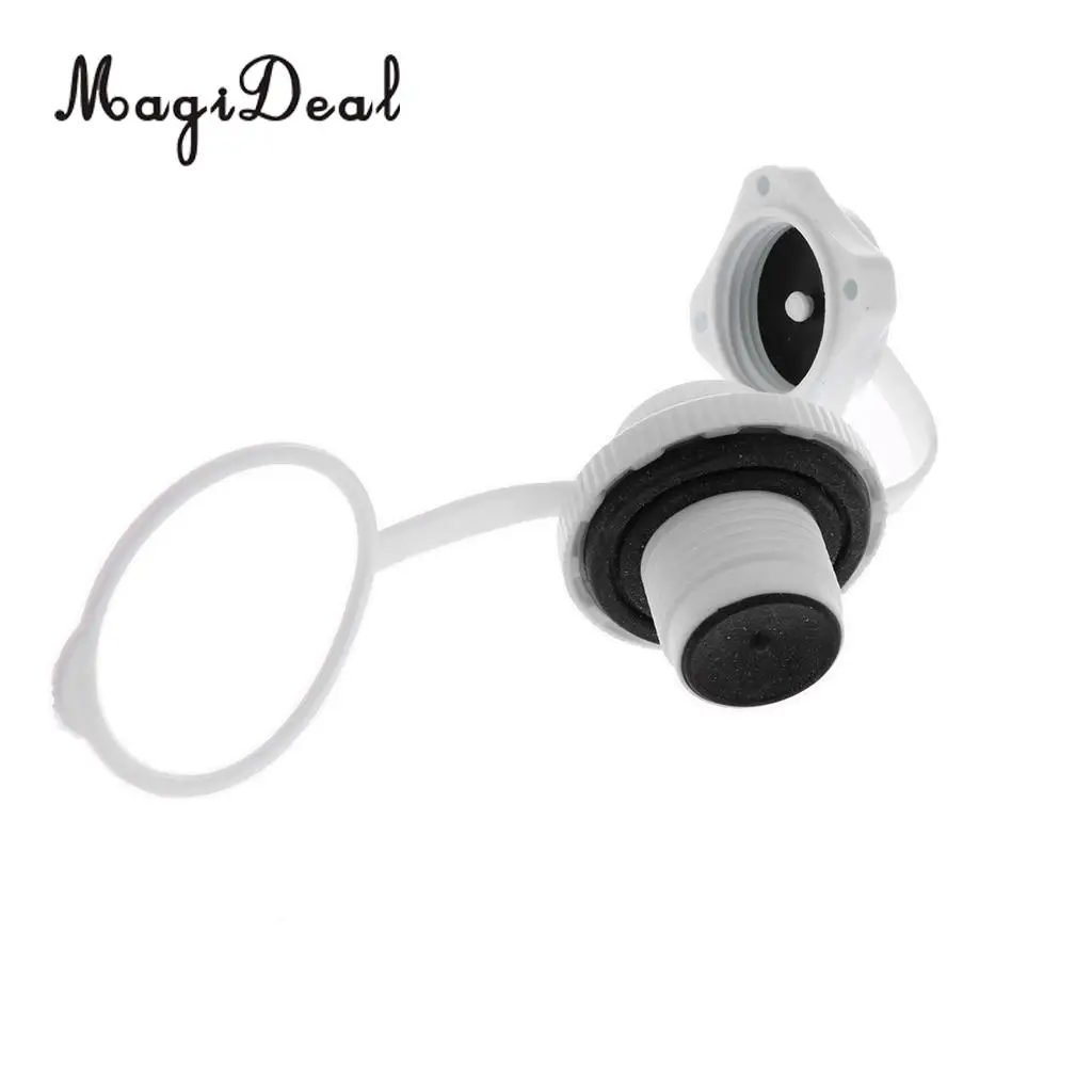 MagiDeal Hot Sale Plastic Screw Air Valve Caps Tool for Inflatable Boat Kayak Pool Raft Canoe Dinghy Drifting Acce Black/White
