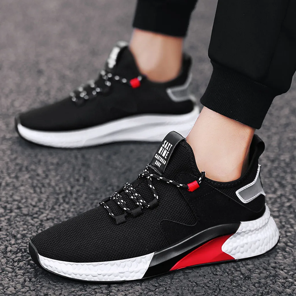 

SAGACE 2019 Fashion Men’s Mesh Casual Shoes Low-Top Student Shoes Male Flats Outdoor Sneakers Mesh Light Breathable Shoes J23