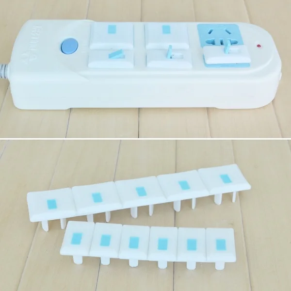 10Pcs Power Socket Outlet US Plug Protective Cover Baby Child Safety Protector - Цвет: Photo shows