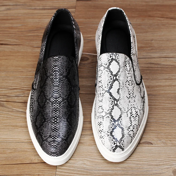 snakeskin casual shoes