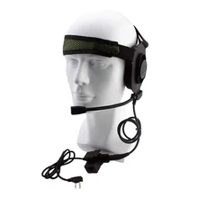 Tactical Bowman Elite II Radio Headset Earpiece With U94 Style PTT For Kenwood Portable Radio Walkie Talkie 2 Pin