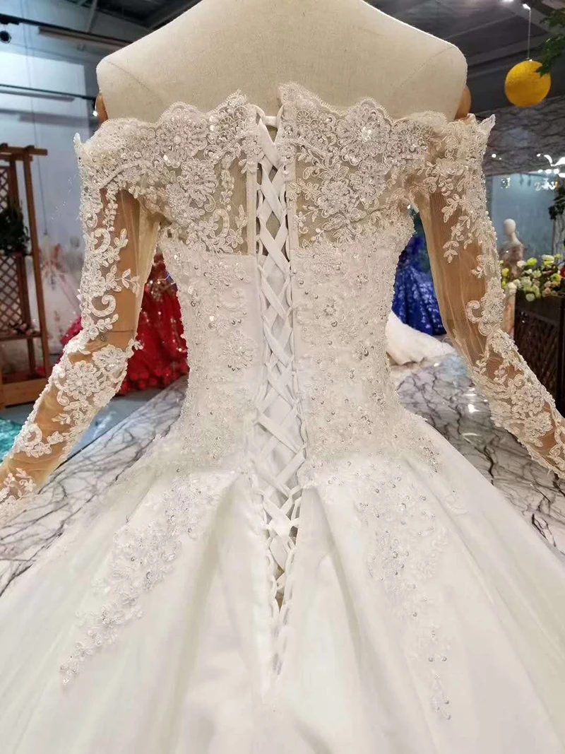 LSS466 Свадебные платья с корсетом новый модный дизайн бальное платье открытыми