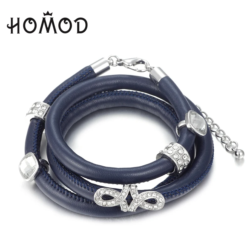 HOMOD Triple Endless Bracelet 5 Endless Charms Fit Endless Genuine