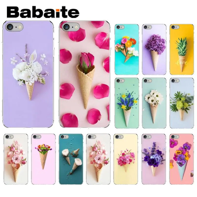 Высококачественный чехол для телефона Babaite яркие цвета мороженое цветы Apple iPhone 8 7