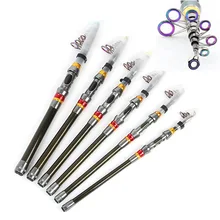 Портативный 1 шт./лот 1,8/2,1/2,4/2,7/3,0/3,6 м углеродный материал длинный шест Удочка телескопическая удочка