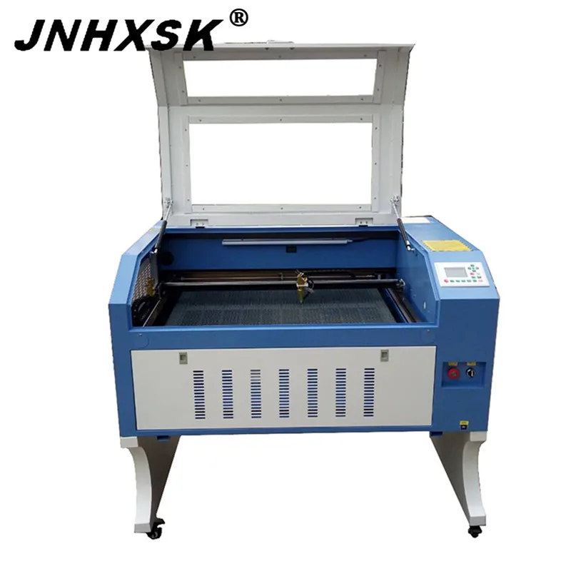  JNHXSK jinan 80W laser power laser engraving machine with Ruida control system 600x900mm computer n
