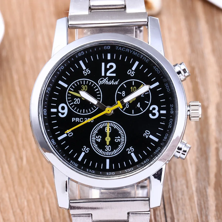 Men Watches Stainless Steel Wrist Date Analog Quartz Watch Mens Brand Waterproof Clock Sport Wristwatches