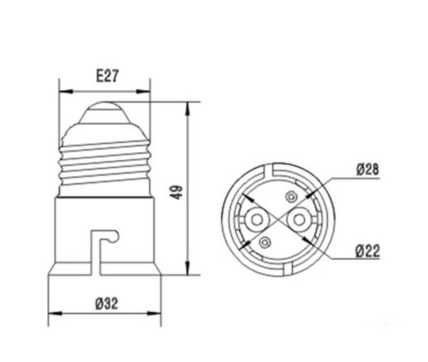 Z1031 E27-B22 Adapter (3)