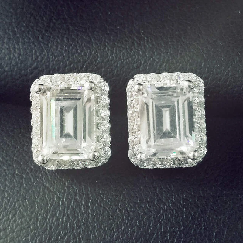 925 sterling silver stud earrings (3)