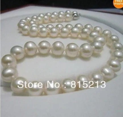 

ddh001377 huge beautiful AAA 12-13 MM SOUTH SEA WHITE PEARL NECKLACE 14K 18 inch