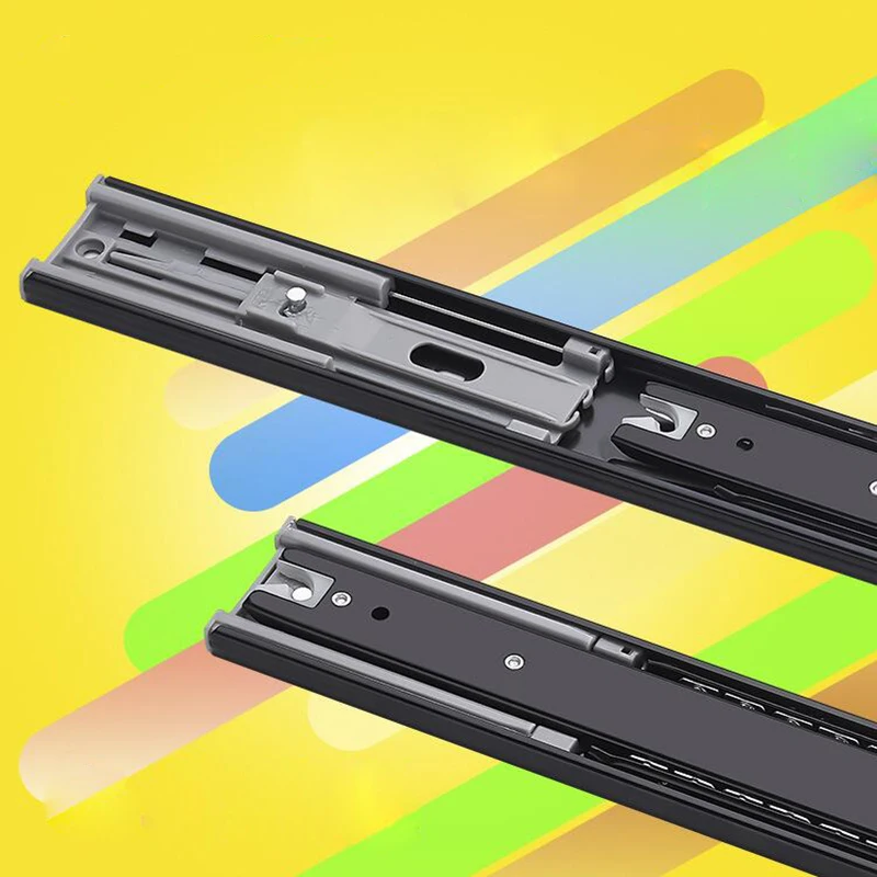 

Stainless Steel drawer slide With damping drawer rail keyboard tray slides soft close drawer slides schuifdeur rails