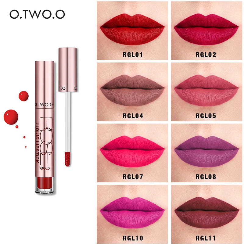 

O.TWO.O Lip Gloss 1PCS Waterproof Long-lasting maquiagem professional makeup lip tint for Beauty Cosmetic lipstick
