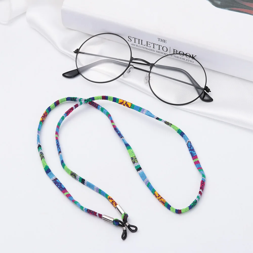 

1PC New Leather Eyeglass Cord Adjustable End Glasses Holder Colorful Leather Glasses Neck Strap String Rope Band Glasses Frames