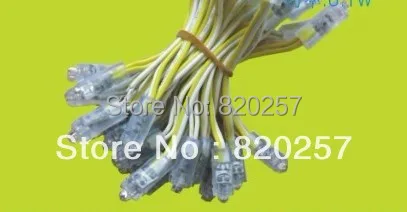 

Free shipping 100pcs lot 9mm yellow color led pixel module IP66 DC5V input 0.1W