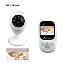 888 babycam niania elektroniczna 2.4 pouces TFT LCD IR veilleuse Vision berceuses moniteur de température bébé interphone 2X Zoom(China)