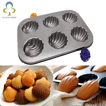 

Carbon Steel Cake Mold For Chocolate Cookie Shell Mould Cream Pastries DIY Accessories Biscuit Dessert Baking Molds ZXH