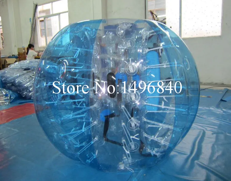 10 шт.(5 красный+ 5 синий) дешевые красочные пузырьки шарики, пузырьки футбол надувные фабрики - Цвет: half blue and clear