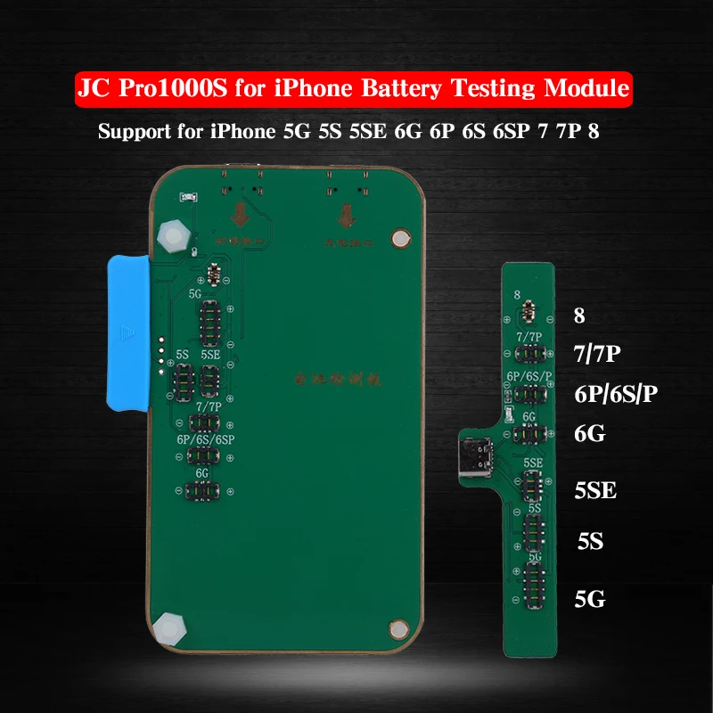 JC PRO1000S тестер здоровья батареи для iPhone 5 5S SE 6 6P 6S 7P 8 8P X Один ключ чистый цикл|Наборы