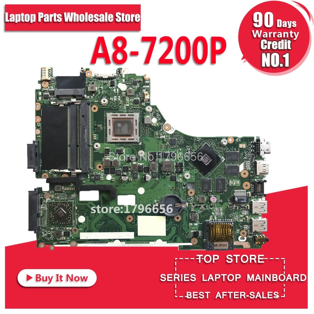 X550ZE Motherboard A8 7200P For ASUS K555Z A555Z X555Z K550Z laptop