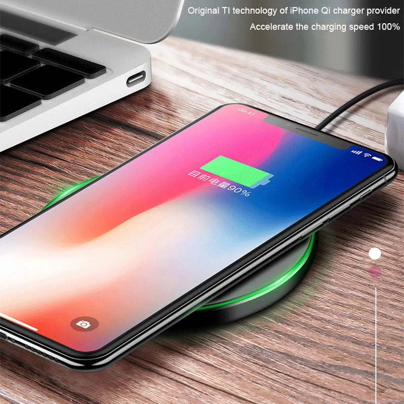S GUARD G68 Беспроводное зарядное устройство для iPhone 8/X 8Plus 10 Вт Qi быстрая Беспроводная