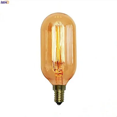 IWHD светильник Эдисона лампа E14 220 В 40 Вт домашний декор Bombillas винтажный светильник Ретро лампа накаливания C35 T45 ST48