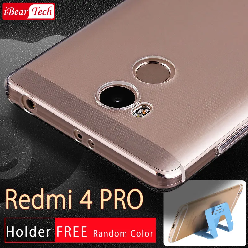

iBear original Redmi4 case silicon back cover 2gb redmi 4 case xiomi 3gb redmi4 pro coque ultra clear thin funda protection slim