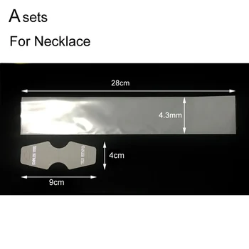 

100 Pieces Necklace Chains Bracelet Package Stainless Steel Paper Tags Packing Display White DIY Fittings Paper Transparent Bags