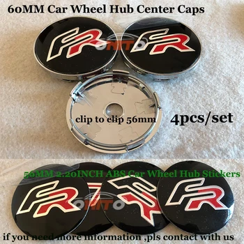 

4pcs/lot 60mm Car Wheel hub Caps for FR logo Auto Badge Emblem covers For SEAT Cordoba Ibiza Cupra Leon lbiza Toledo Altea IB E