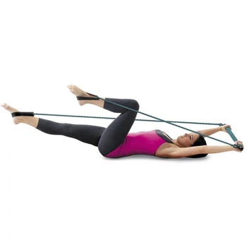 

Portable Elastic 2 Foot Loop Lightweight Trainer Pilates Bar Gym Stick with CD