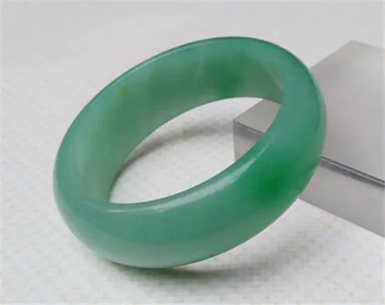 

FREE SHIPPING>>>@@ New Quartzite JADE Natural Beautiful GREEN Nephrite Jade Bangle Bracelet 56MM NEW