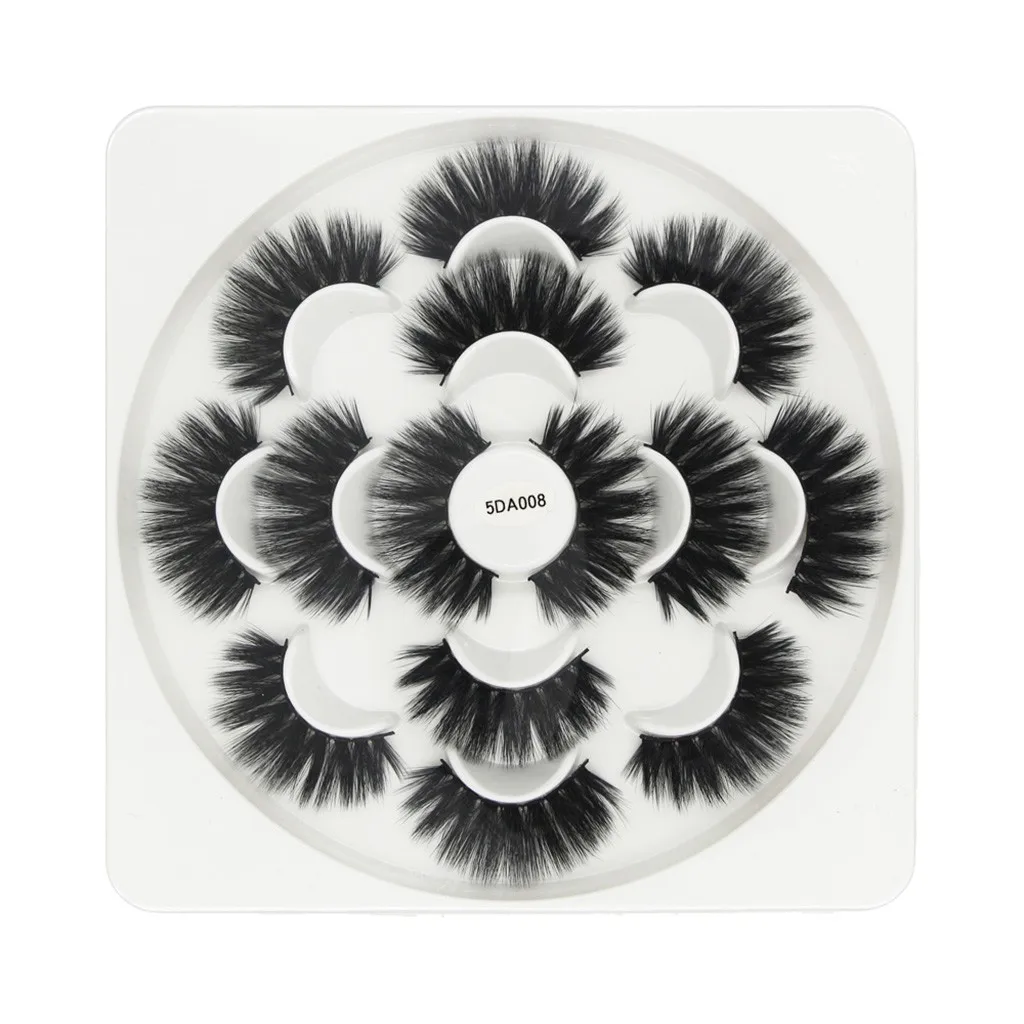7 Pair Of Lotuses Makeup Eyelashes With 5D Mink False Eyelashes And Natural Dense Fake Eyelashes maquiagem profissional completa
