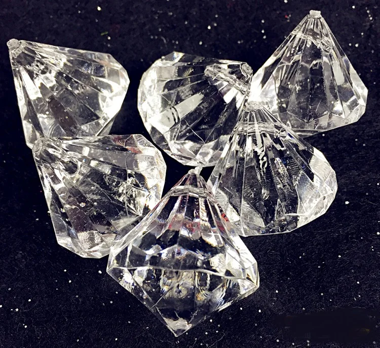 

6pcs clear acrylic diamonds for Christmas day or wedding party decorations Christmas gifts and decorations