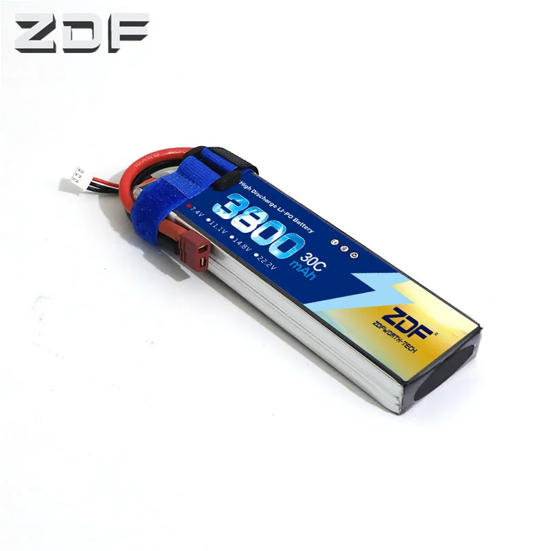 

ZDF 2S 3S 4S 6S 7.4V 11.1V 14.8V 22.2V 3800mAh 30C RC LiPo battery For helicopter car boat quadcopter Li-Polymer batteria AKKU