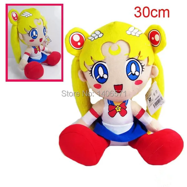 Japanese Anime Cartoon Sailor Moon Tsukino Usagi Plush Toy Doll Figure Gift | Игрушки и хобби