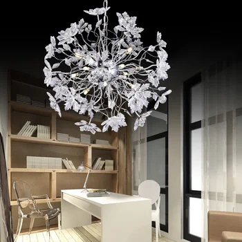 

Modern Simple LED Ball Crystal Chandeliers Living Room Restaurant Lamp Clubs Clothing Store Coffee Shop Lights Free Shipping