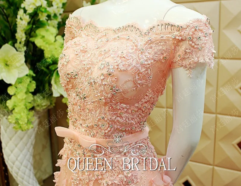 Custom Made Abendkleider Crystal 2017 New Design A-line Short Sleeve Flowers Beading Arabic Style Evening Dresses Long ES11 Custom Made Abendkleider Crystal 2017 New Design A-line Short Sleeve Flowers Beading Arabic Style Evening Dresses Long ES11