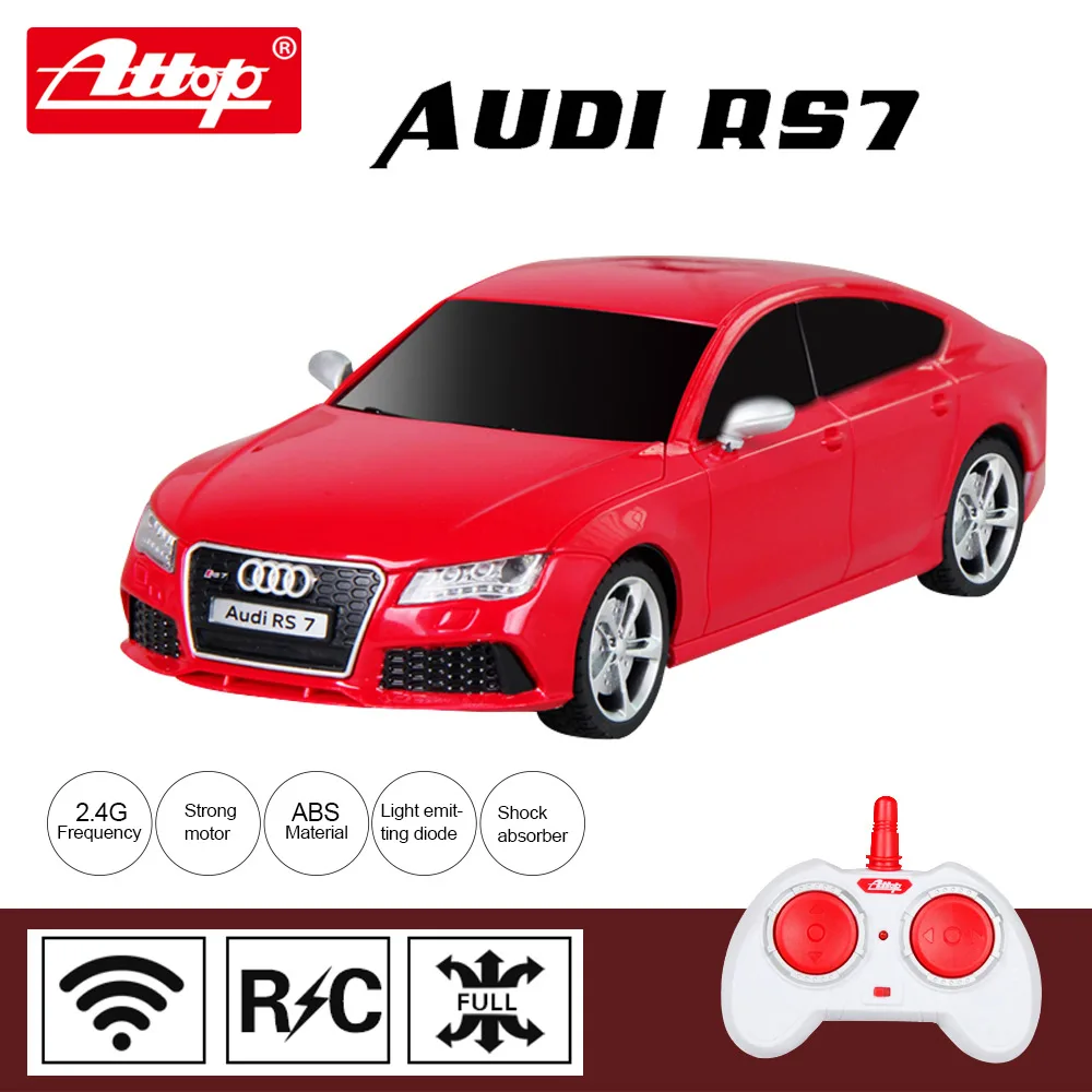 Attop YD-2410 официальная авторизация Audi RS7 модель автомобиля 1:24 детский пульт