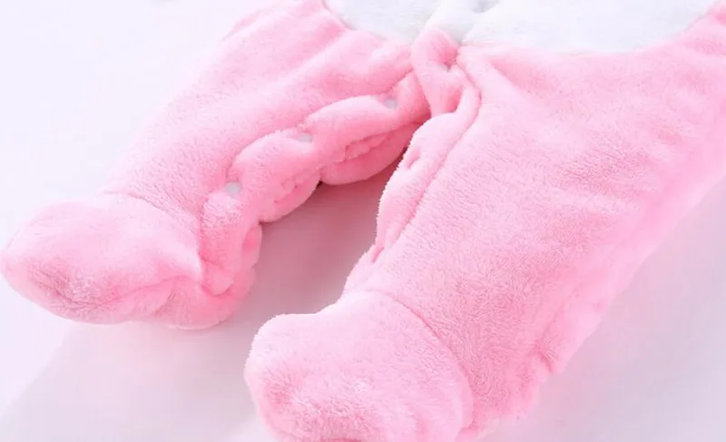 COOTELILI Winter Baby Rompers Baby Clothes Baby Winter Clothes Warm Fleece Velvet Clothing Infant Halloween Costume  (6)
