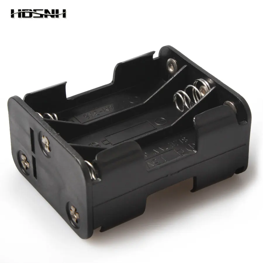 

1PCS/lot 6*AA 9V Plastic Battery Double Side Spring Box Back-to-back With 9V Buckle AA Holder Battery Holder Box Battery Case