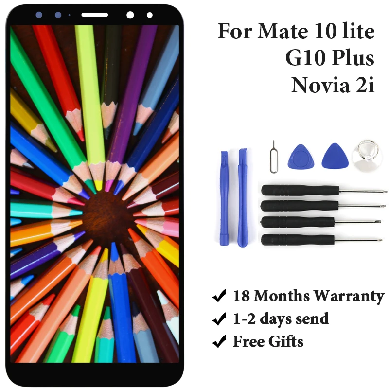 

For G10 Plus / Nova 2i LCD Display Assembly For Mate 10 Lite LCD Screen RNE-AL00 RNE-L21 RNE-L23 RNE-01 Pantalla