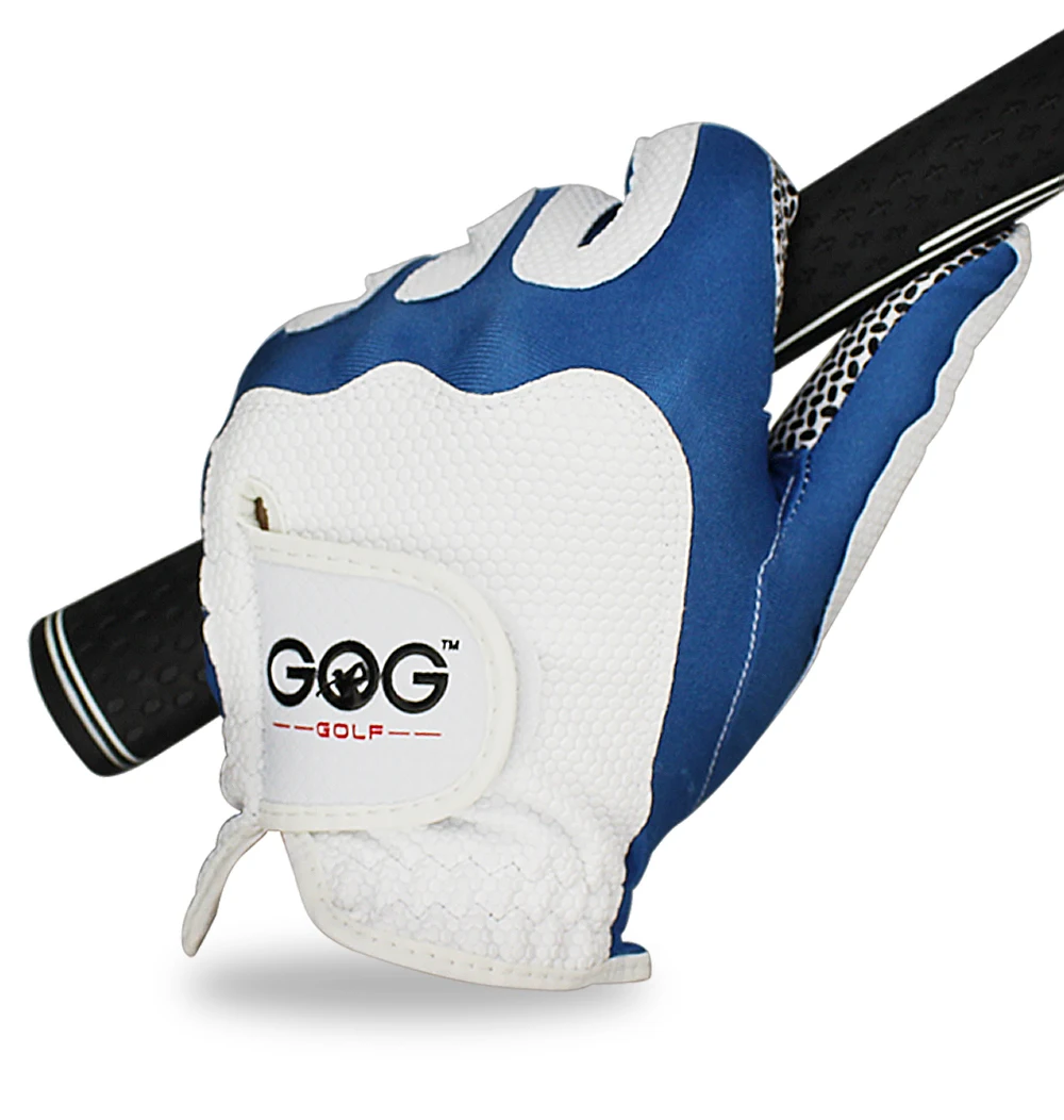 GOG мужские перчатки для гольфа одностойкие Нескользящие дышащие Левая Правая рука 1 шт. красные, синие, желтые, зеленые спортивные перчатки бренд