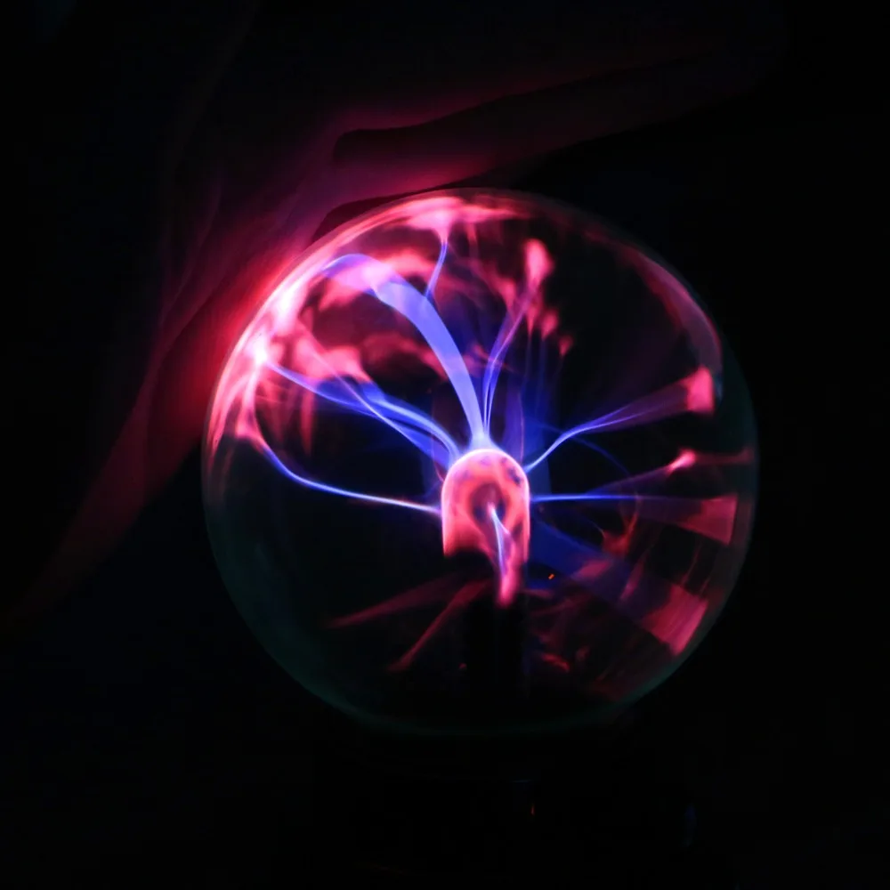 Лидер продаж; Новинка USB магия черная База Стекло Plasma Ball Сфера молния вечерние свет лампы W329