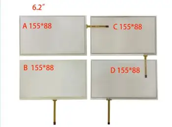 

6.2 inch 4 wire resistive touch screen HSD062IDW1 -A00, A01 ,A02 car DVD navigation screen 155*88 155mm * 88mm