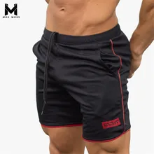 Летние мужские Новые повседневные хлопковые дышащие мужские шорты с принтом модные брендовые спортивные тренажеры фитнес тренировка мышц тонкие мужские шорты