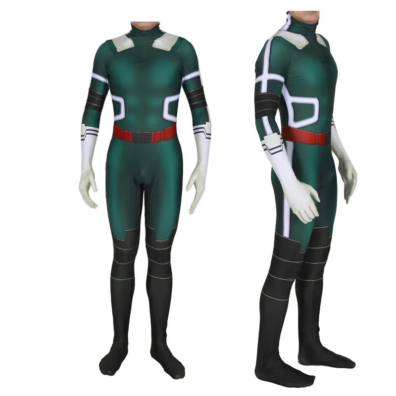 Аниме Мой герой Academy Косплей Midoriya Izuko Deku костюмы парик мужчины женщины zentai боди костюм костюмы на Хэллоуин для детей и взрослых