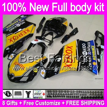 

Fairing For DUCATI 749-999 05-06 749 Black yellow 999 B6 749S 999S 749R 999R 749 05 06 NEW Black 2005 2006 2005-2006 +decal