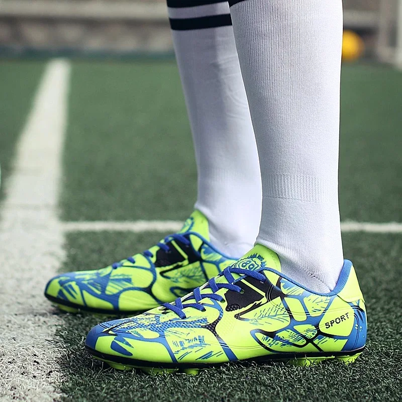 Mensoccer fútbol Zapatos FG Botas niños entrenamiento Botas largo spikes botas de futbol para hombres 35-44 Mensoccer fútbol Zapatos FG Botas niños entrenamiento Botas largo spikes botas de futbol para hombres 35-44