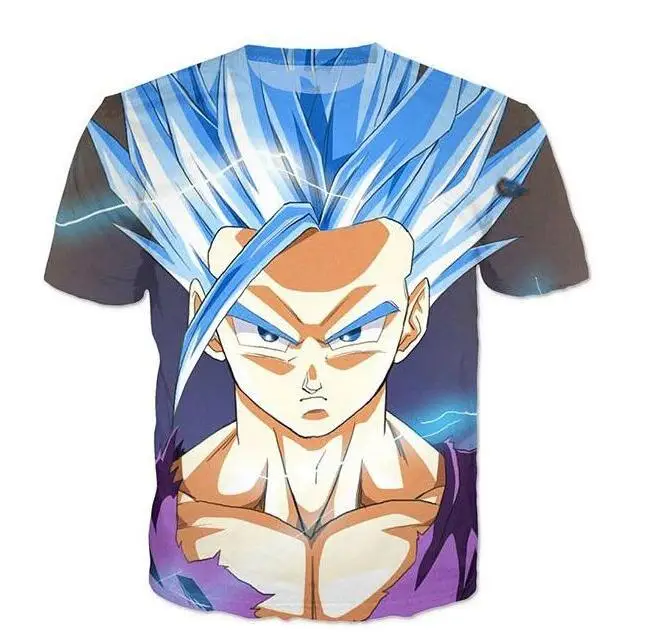 Бирюзовый Новое поступление, забавная 3d футболка Master Roshi, летние хипстерские футболки с коротким рукавом, мужские/женские футболки с аниме Dragon Ball Z, мужские футболки - Цвет: Бирюзовый