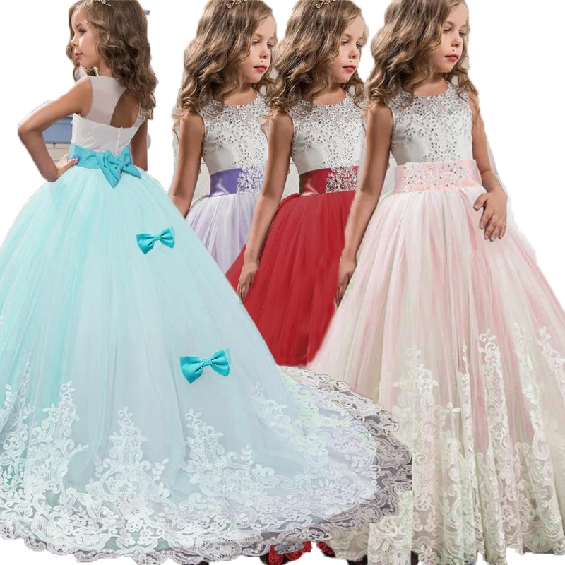 Платья для девочек 10, 12, 14 лет, пышное платье подружки невесты, летние торжественные платья для девочек Одежда для свадебного торжества для девочек-подростков